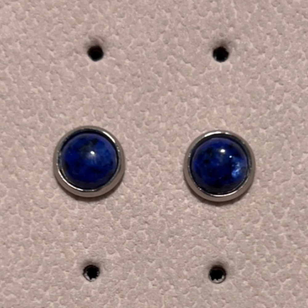 Handmade studs. Assorted stone types - Picture 6 of 8
